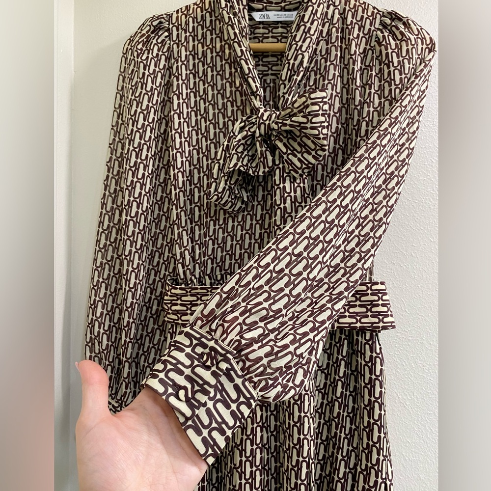 ZARA LIMITED MAXI DRESS ASO OLIVIA PALERMO PRINCESS VICTORIA size XS - Picture 11 of 12